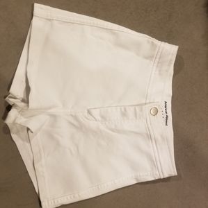 American apparel shorts high rise white xs